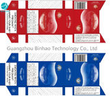 أحمر أزرق ورقة حالة السجائر مخصص الدخان حزمة مع تصميم الشخصية