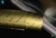 النقش شعار الشركة اسم الذهب فرك السجائر رقائق الألومنيوم ورقة معدنية مغلفة طول 1500 متر