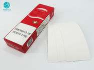 علب ورقية من الورق المقوى ذات تصميم أحمر متينة لتغليف علب تبغ السجائر