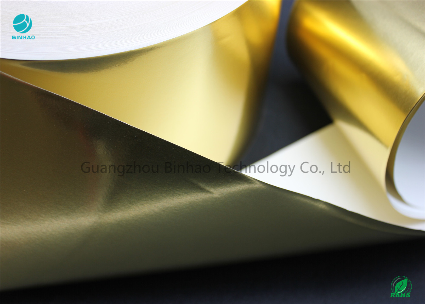 لامعة الذهب نقل ورقة رقائق الألومنيوم مع المواد البيئية في 65gsm