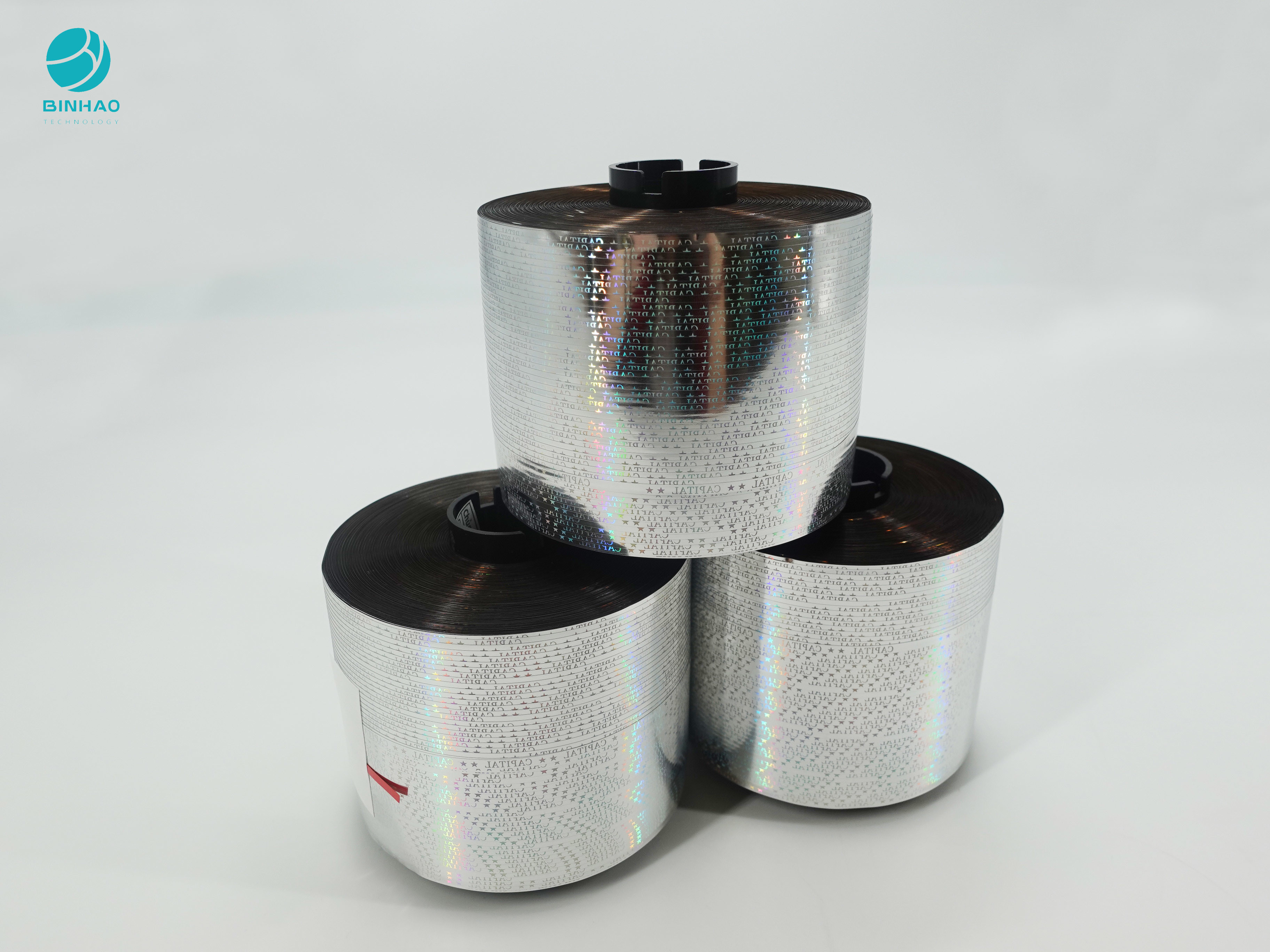 1.6-5mm مكافحة التزييف الشريط المسيل للدموع حزمة بكرة باللون الفضي