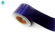 ورق رقائق الألومنيوم بحجم كينج 58gsm الأزرق اللامع Bobbin لحزمة السجائر